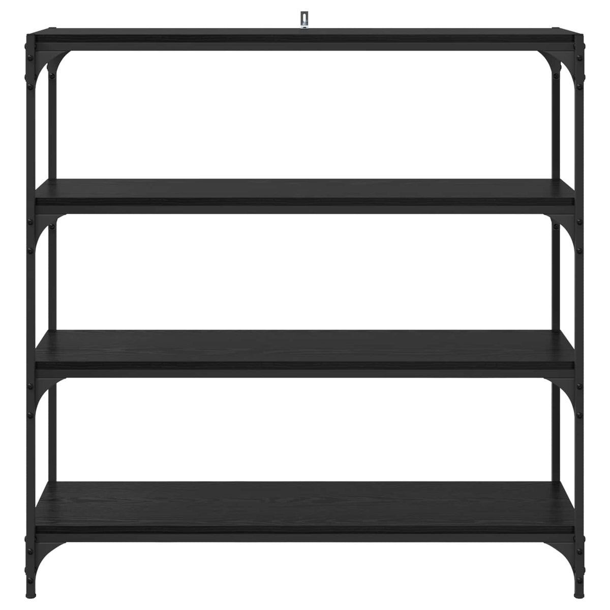 Book Cabinet 60x33x100 cm Engineered Wood and Steel Black oak