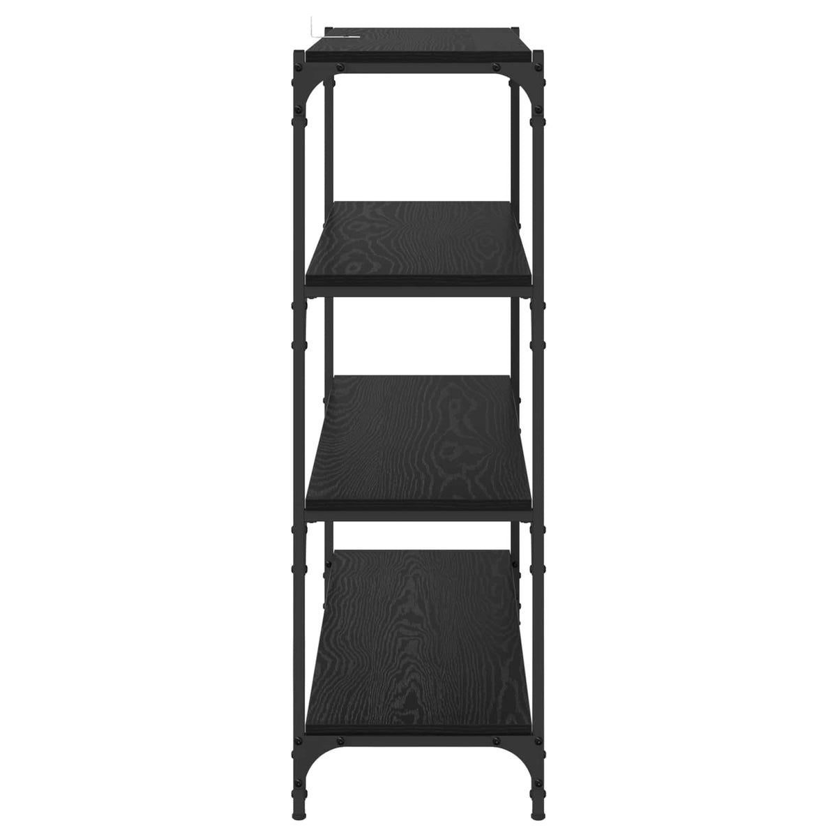 Book Cabinet 60x33x100 cm Engineered Wood and Steel Black oak