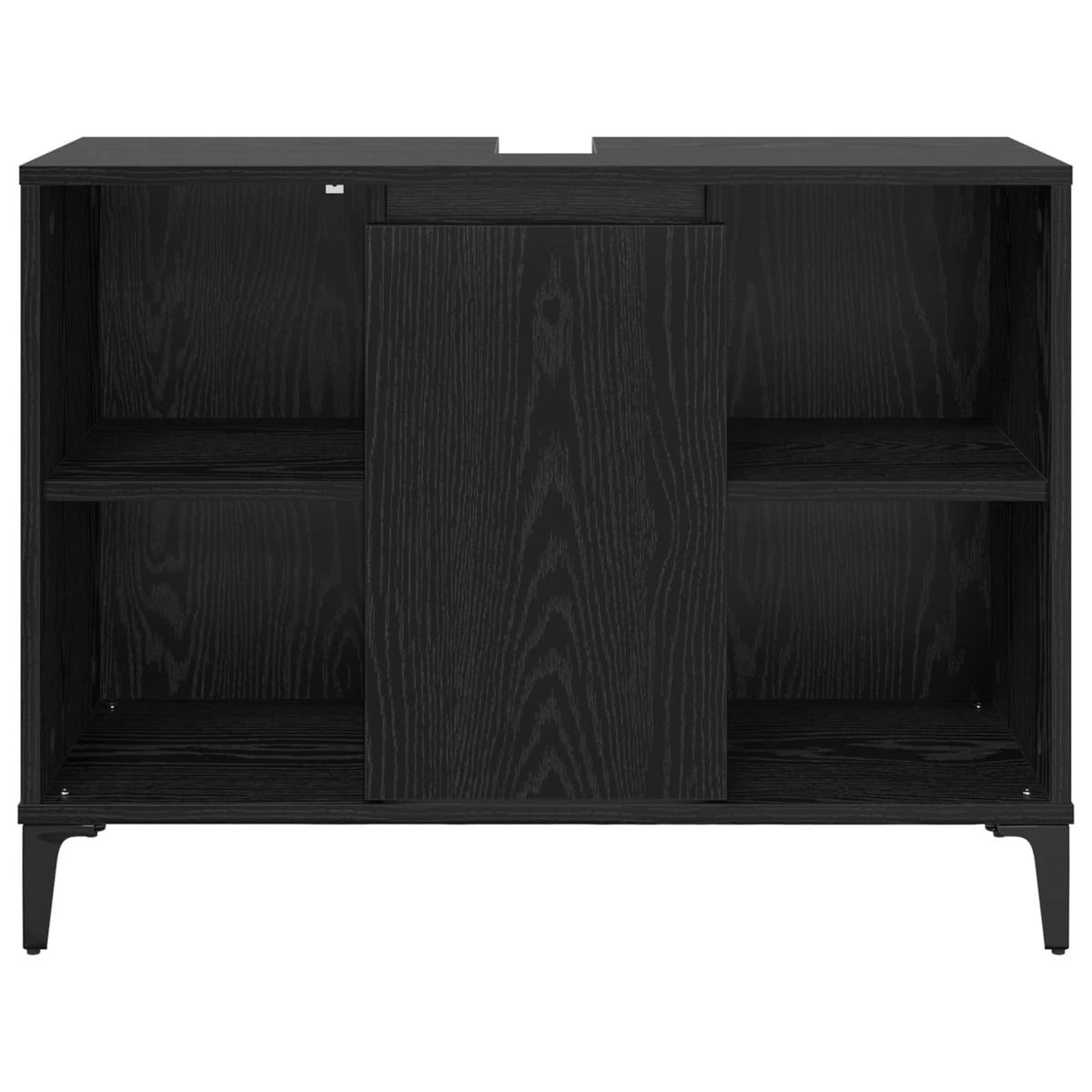 Sink Cabinet 80x33x60 cm Engineered Wood Black oak