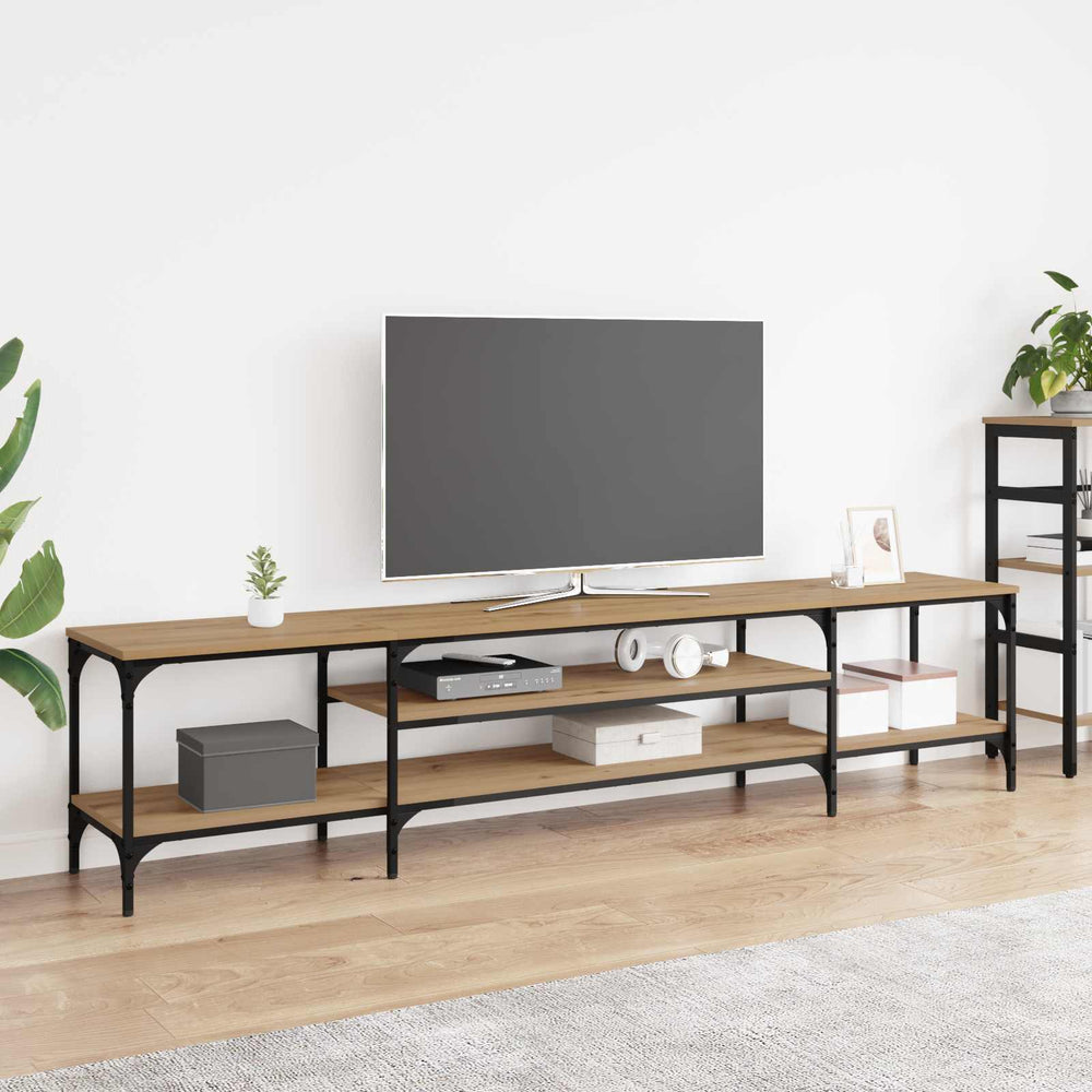 vidaXL TV Cabinet 121x35x45 cm Engineered Wood&Iron