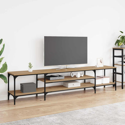 TV Cabinet 121x35x45 cm Engineered Wood&Iron Artisan oak