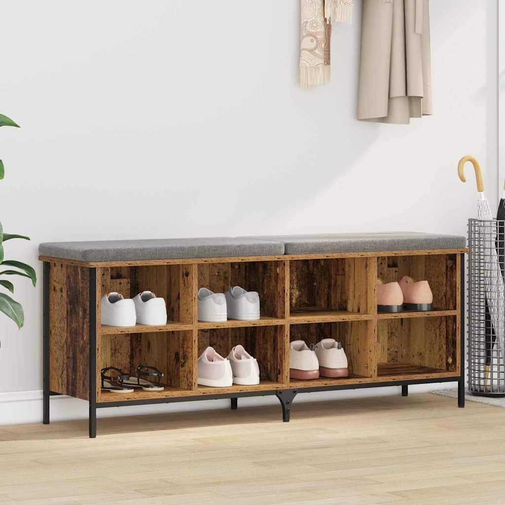 Shoe Cabinet Engineered Wood Height 50 cm Old wood