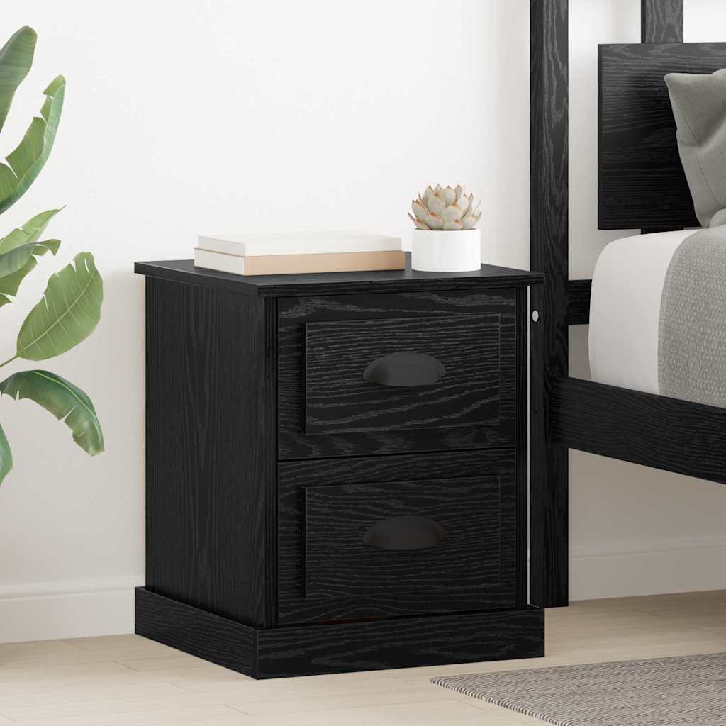 Bedside Cabinet 39x39x47,5 cm Engineered Wood Black oak