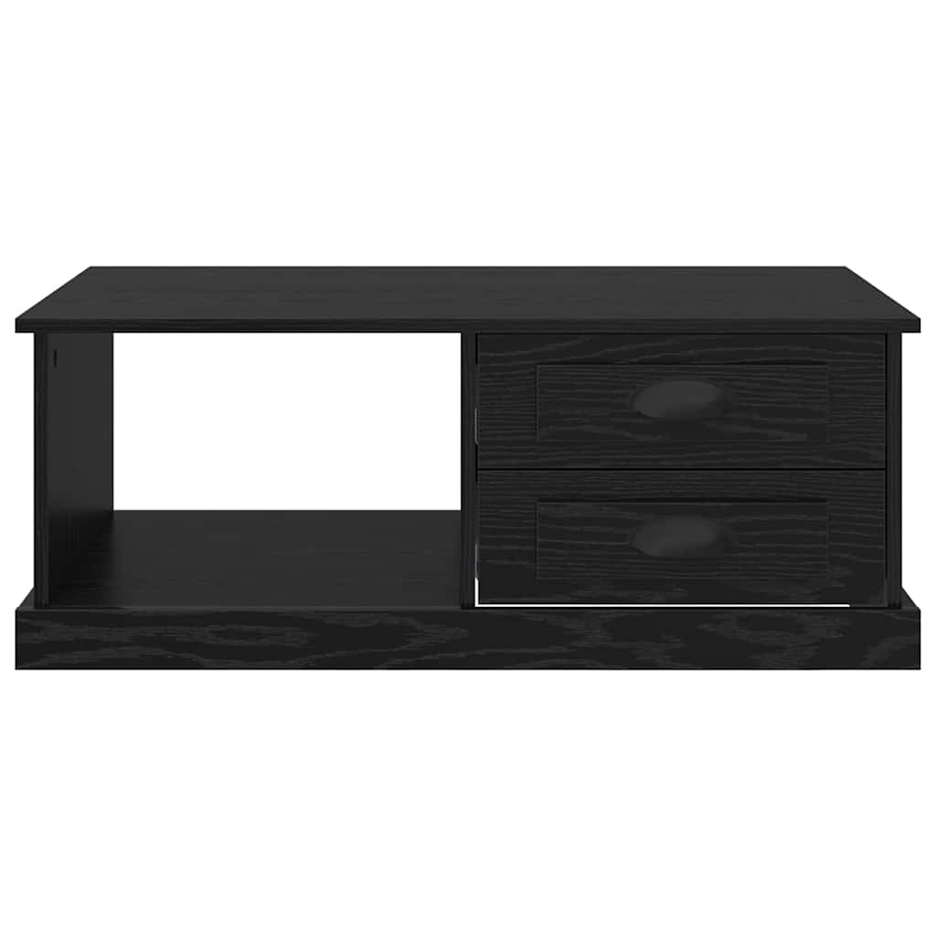 Coffee Table 90x50x35 cm Engineered Wood Black oak
