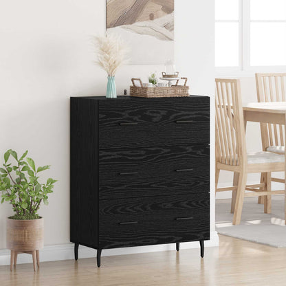Sideboard 69,5x34x90 cm Engineered Wood Black oak