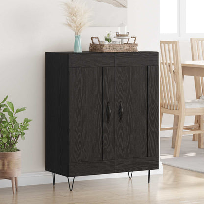 Sideboard 69,5x34x90 cm Engineered Wood Black oak