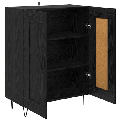 Sideboard 69,5x34x90 cm Engineered Wood Black oak
