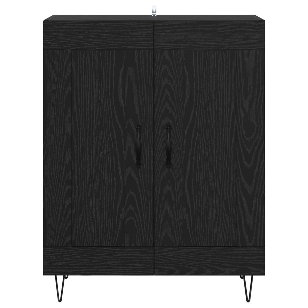 Sideboard 69,5x34x90 cm Engineered Wood Black oak