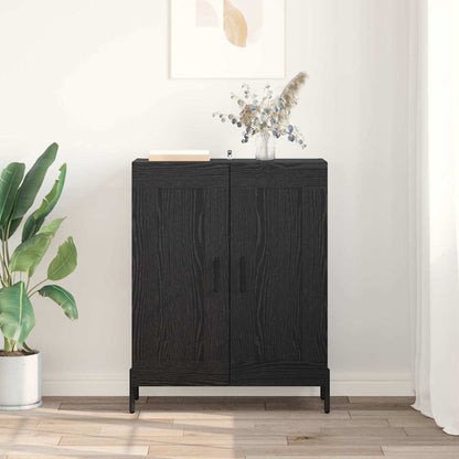 Sideboard 69,5x34x90 cm Engineered Wood Black oak