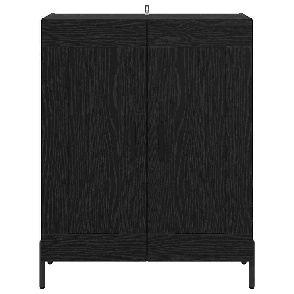 Sideboard 69,5x34x90 cm Engineered Wood Black oak