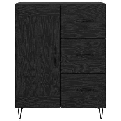 Sideboard 69,5x34x90 cm Engineered Wood Black oak