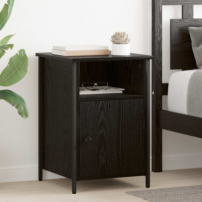 Bedside Cabinets 40x42x60 cm Engineered Wood Black oak