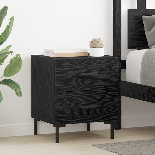Bedside Cabinet 40x35x47,5 cm Engineered Wood Black oak