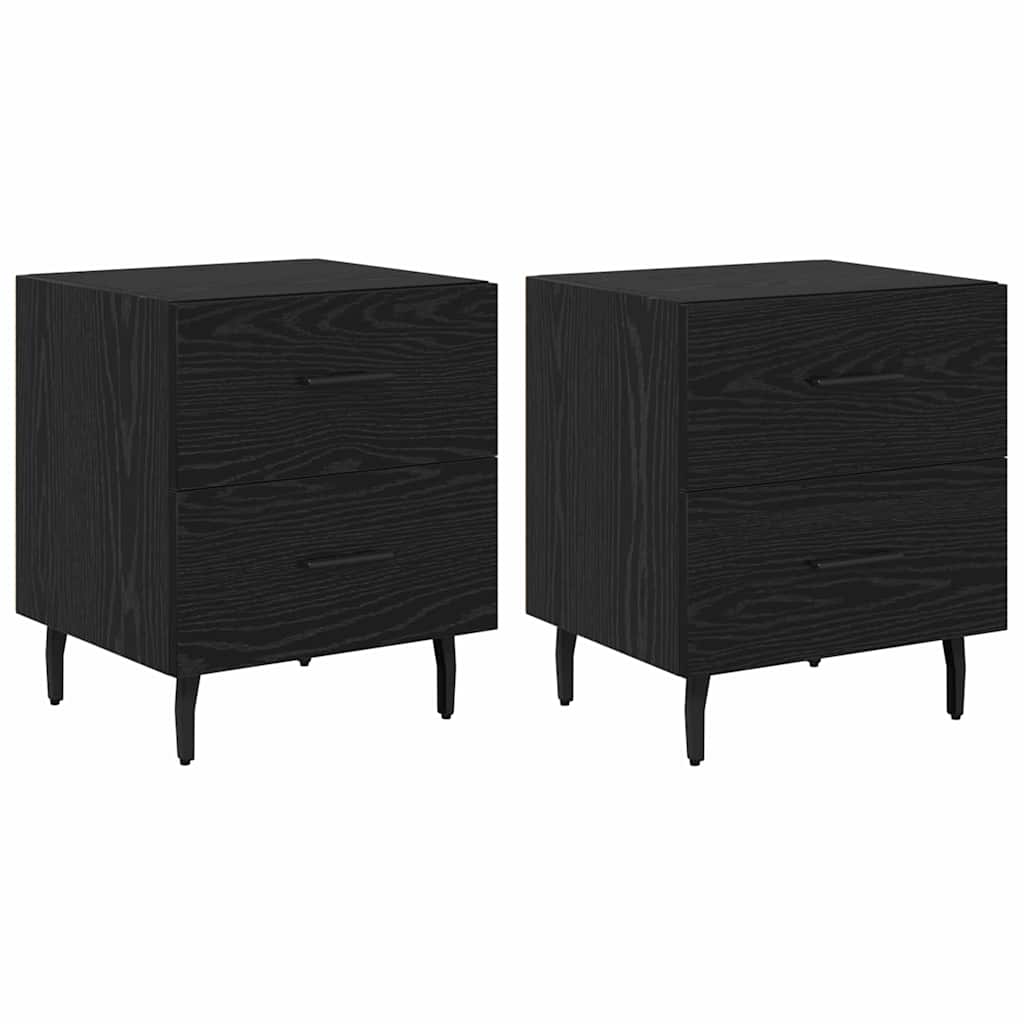 Bedside Cabinet 40x35x47,5 cm Engineered Wood Black oak