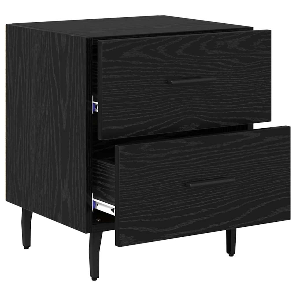 Bedside Cabinet 40x35x47,5 cm Engineered Wood Black oak