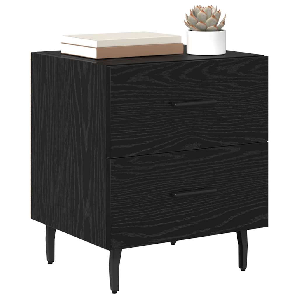 Bedside Cabinet 40x35x47,5 cm Engineered Wood Black oak