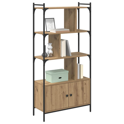 Bookcase with Door 44,5x30x154,5 cm Engineered Wood Artisan oak 76.5 cm