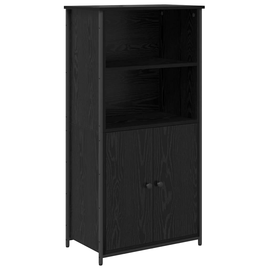 Highboard Engineered Wood Black oak