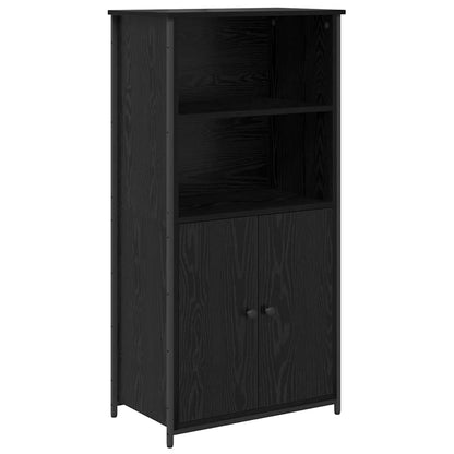 Highboard Engineered Wood Black oak