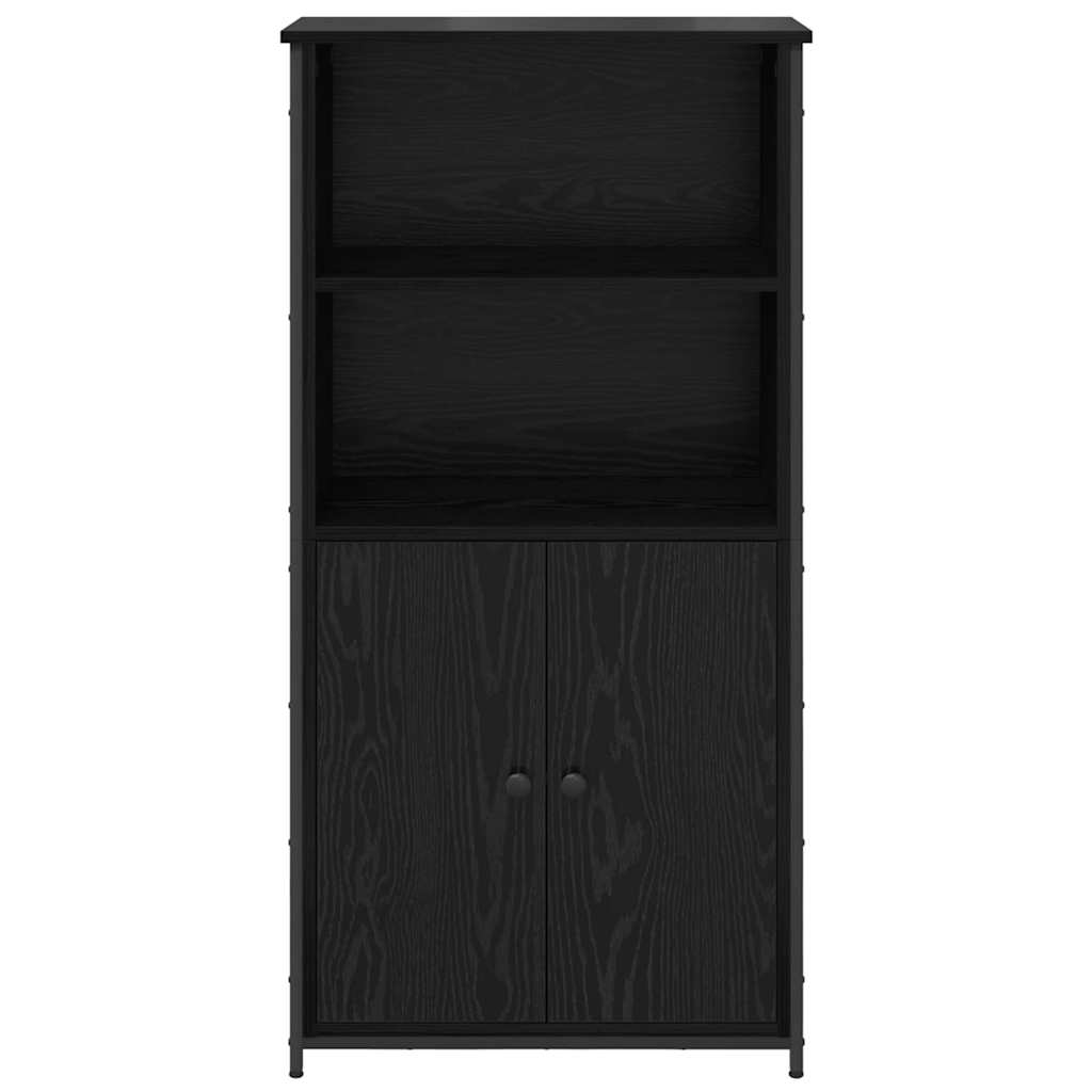 Highboard Engineered Wood Black oak