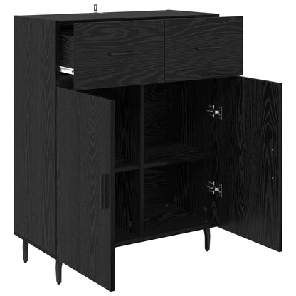 Sideboard 69,5x34x90 cm Engineered Wood Black oak