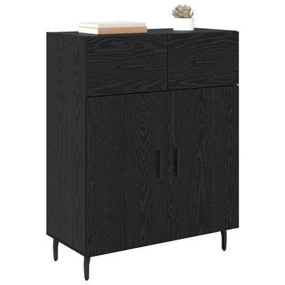 Sideboard 69,5x34x90 cm Engineered Wood Black oak