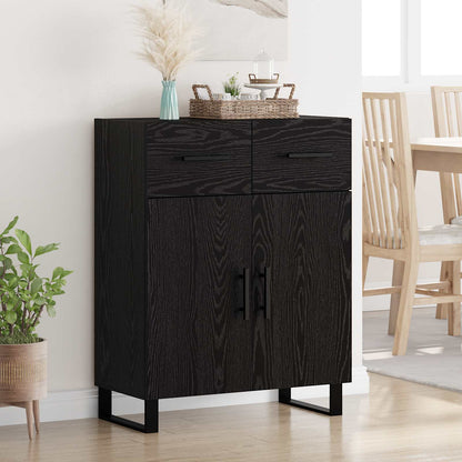 Sideboard 69,5x34x90 cm Engineered Wood Black oak