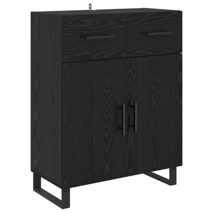 Sideboard 69,5x34x90 cm Engineered Wood Black oak