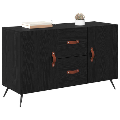 Sideboard 100x36x60 cm Engineered Wood Black oak