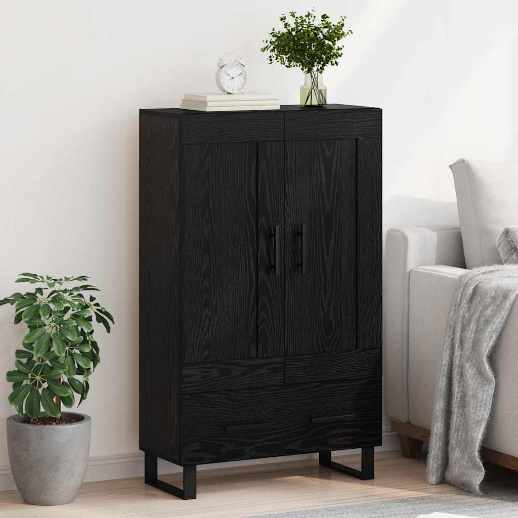 Highboard 69,5x31x115 cm Engineered Wood Black oak