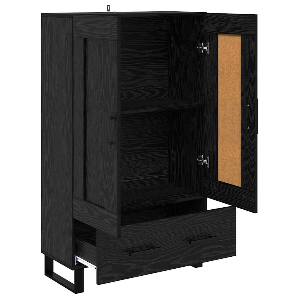 Highboard 69,5x31x115 cm Engineered Wood Black oak