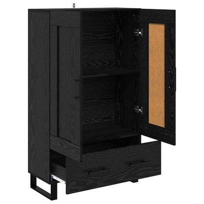 Highboard 69,5x31x115 cm Engineered Wood Black oak