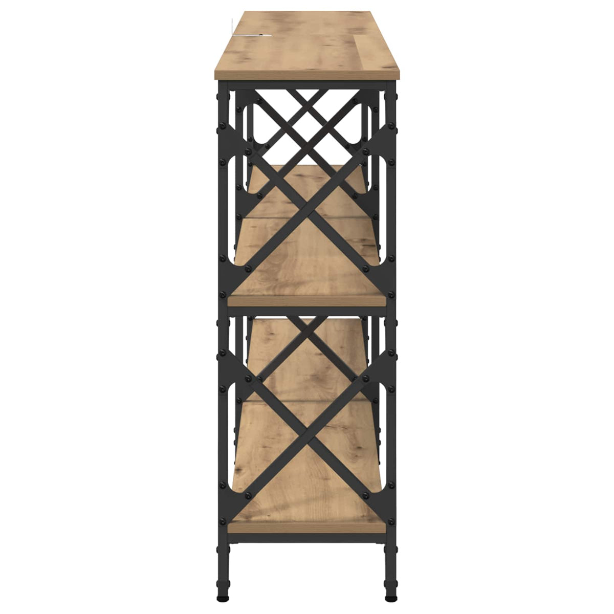 Console Table 200x28x80,5 cm Engineered Wood Artisan oak 156 cm