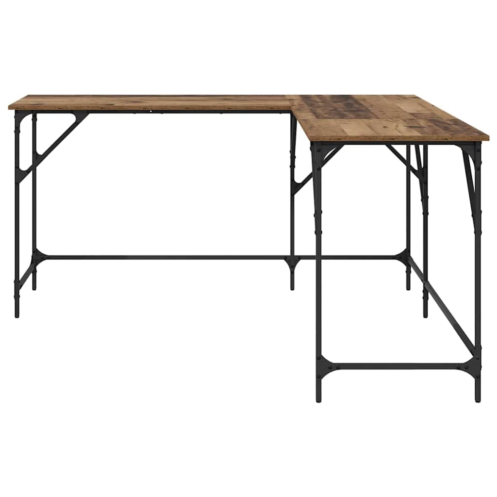 Desk 149x149x75 cm Engineered Wood Old wood