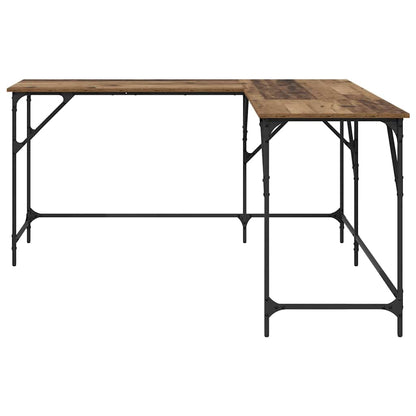 Desk 149x149x75 cm Engineered Wood Old wood