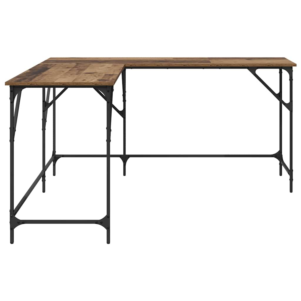 Desk 149x149x75 cm Engineered Wood Old wood