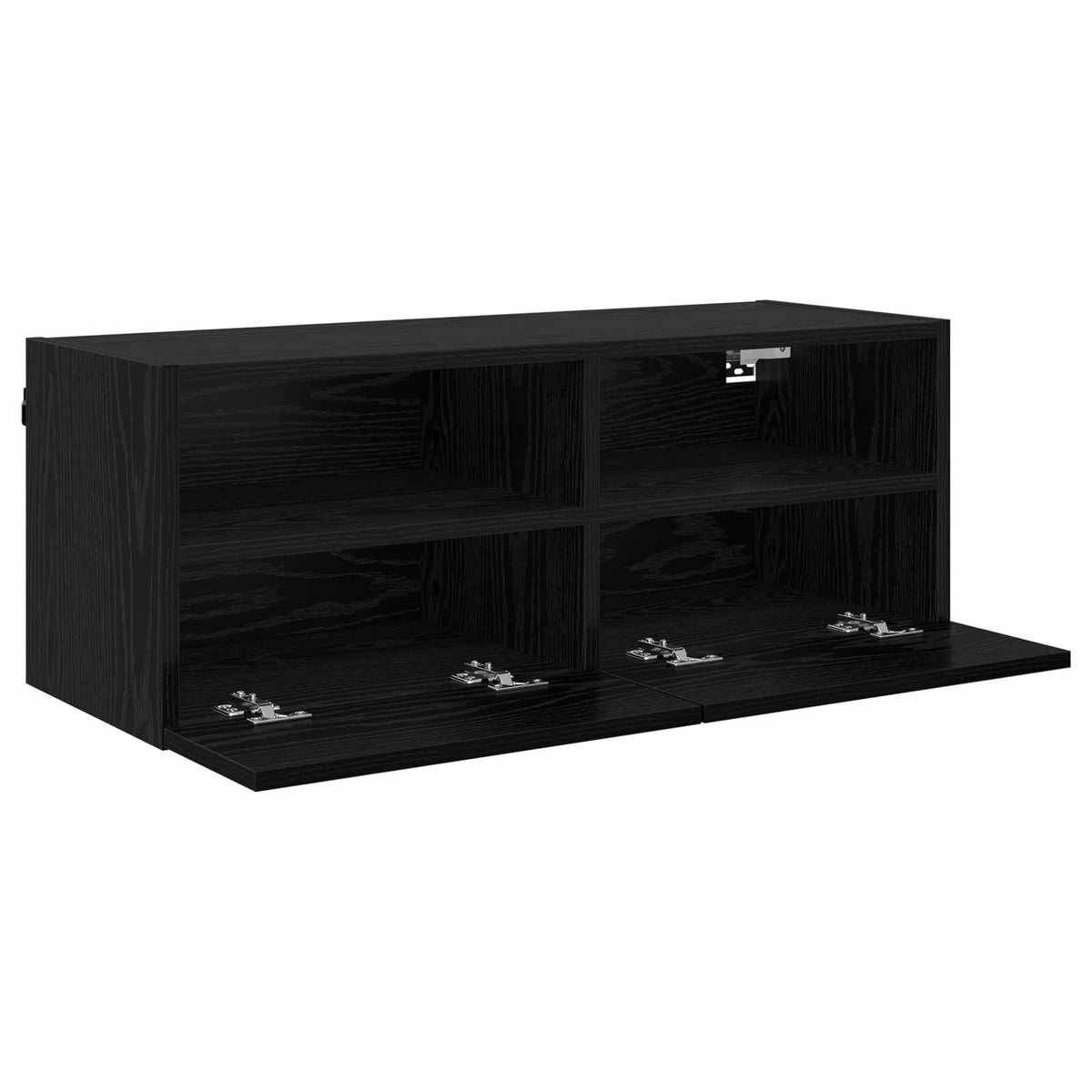 TV Wall Cabinets 80x30x30 cm Engineered Wood 2 pcs Black oak