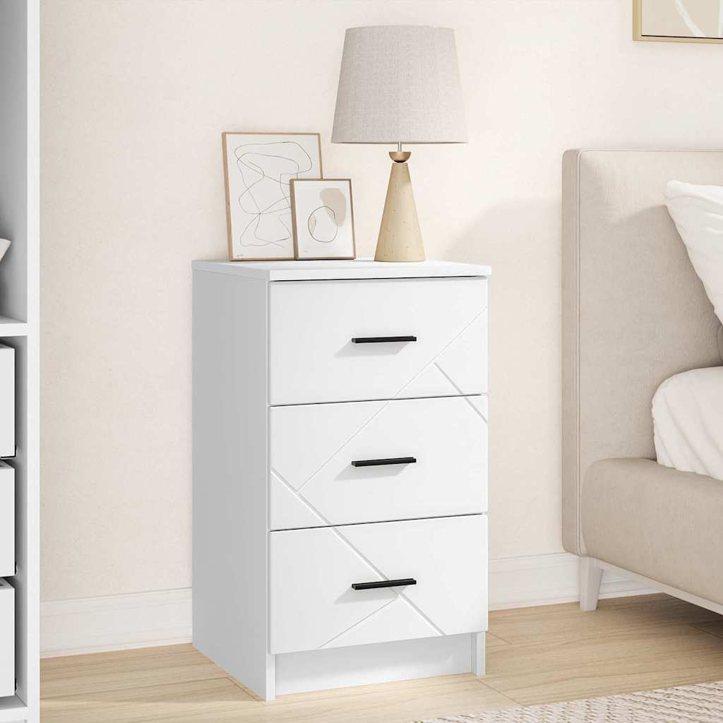 Bedside Cabinet 38 x 38 x 66 cm Engineered wood White