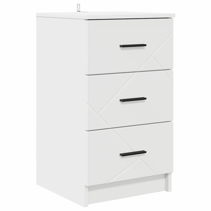 Bedside Cabinet 38 x 38 x 66 cm Engineered wood White
