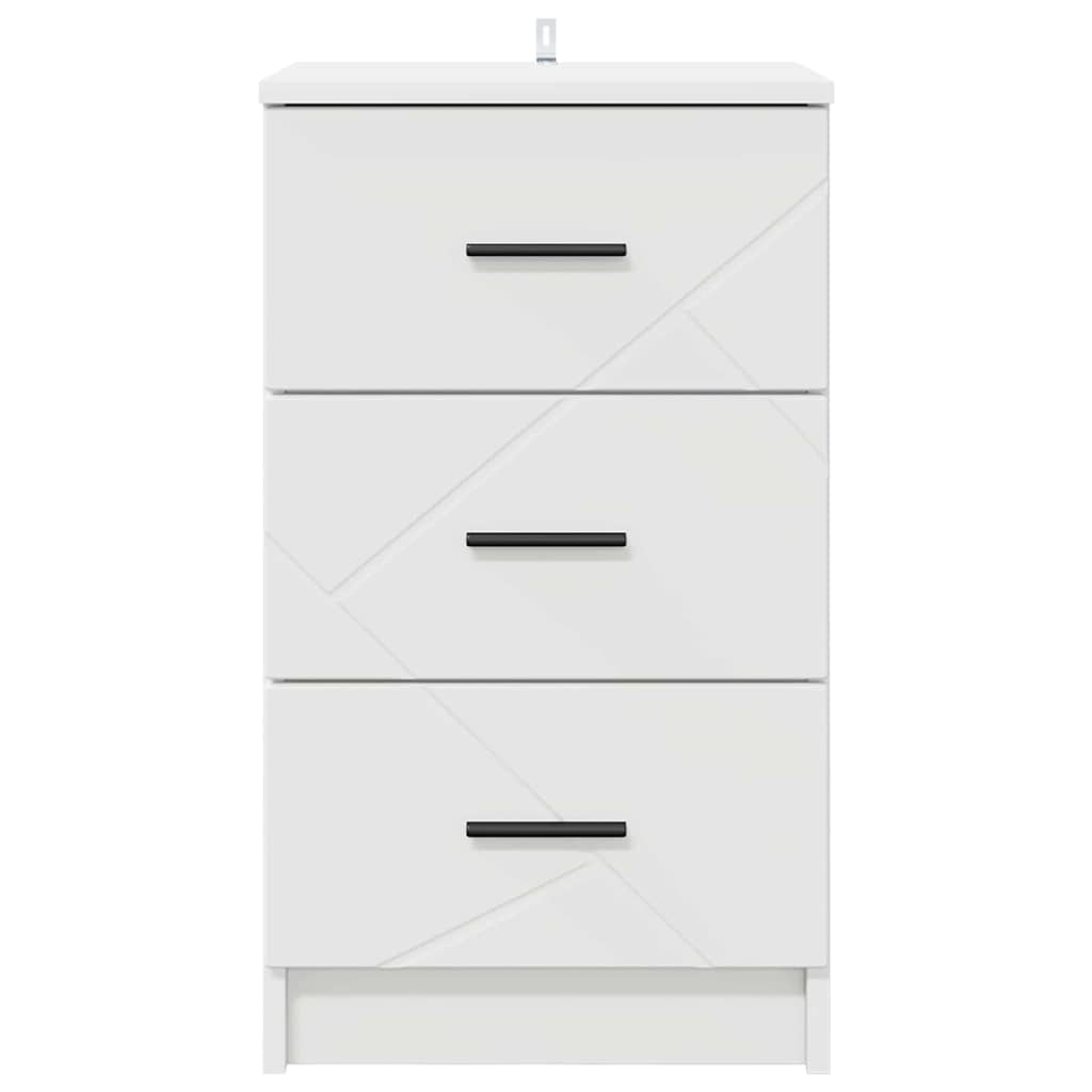 Bedside Cabinet 38 x 38 x 66 cm Engineered wood White
