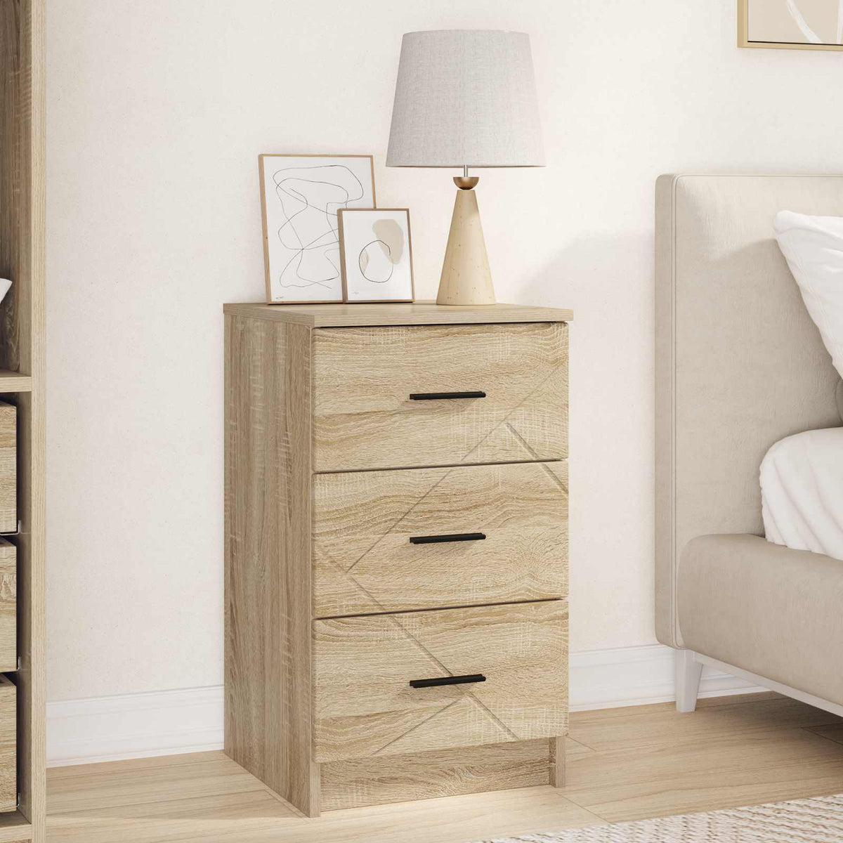Bedside Cabinet 38 x 38 x 66 cm Engineered wood Sonoma oak