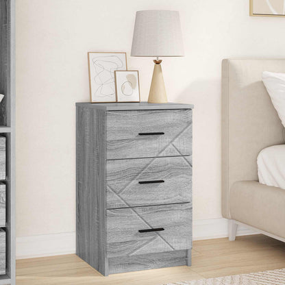 Bedside Cabinet 38 x 38 x 66 cm Engineered wood Grey sonoma