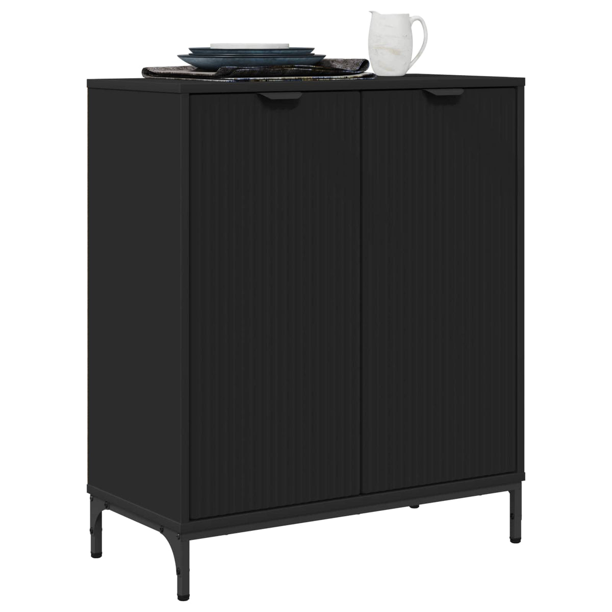 Sideboard 69.5 x 33 x 82 cm Engineered Wood Black