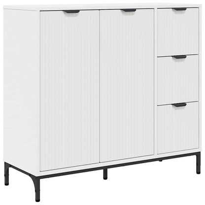 Sideboard 89.5 x 33 x 82 cm Engineered Wood White