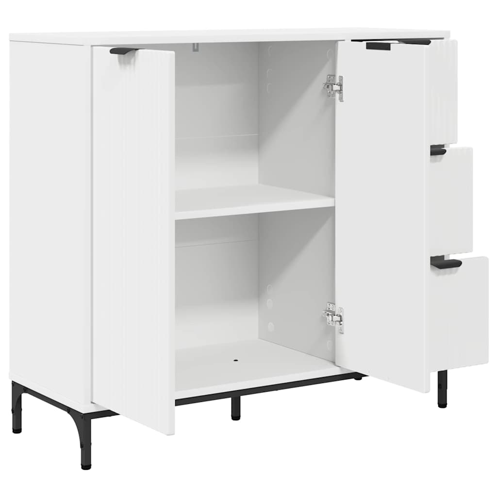 Sideboard 89.5 x 33 x 82 cm Engineered Wood White