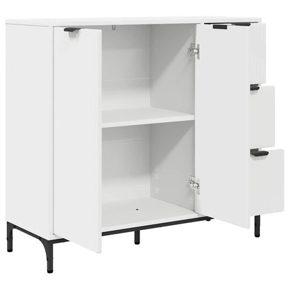 Sideboard 89.5 x 33 x 82 cm Engineered Wood White
