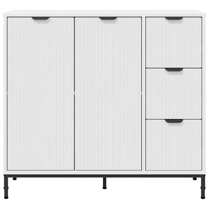 Sideboard 89.5 x 33 x 82 cm Engineered Wood White