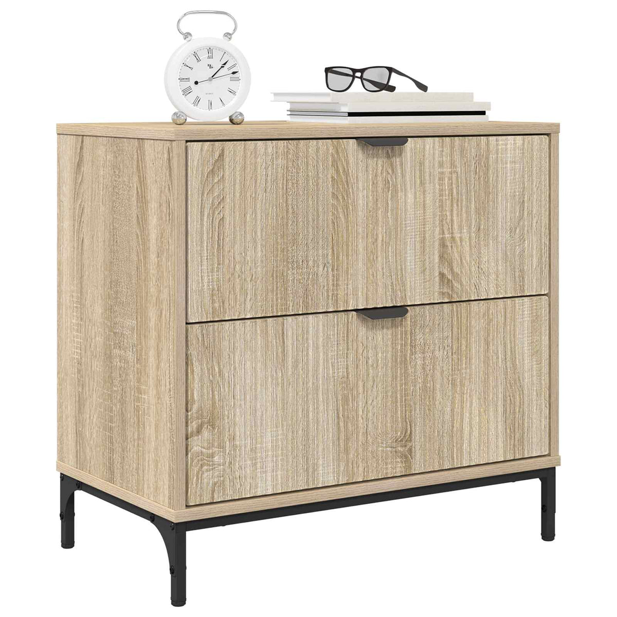 Bedside Table 63.5 x 36 x 61 cm Engineered wood Sonoma oak
