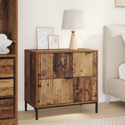 Bedside Table 63.5 x 36 x 61 cm Engineered wood Old wood