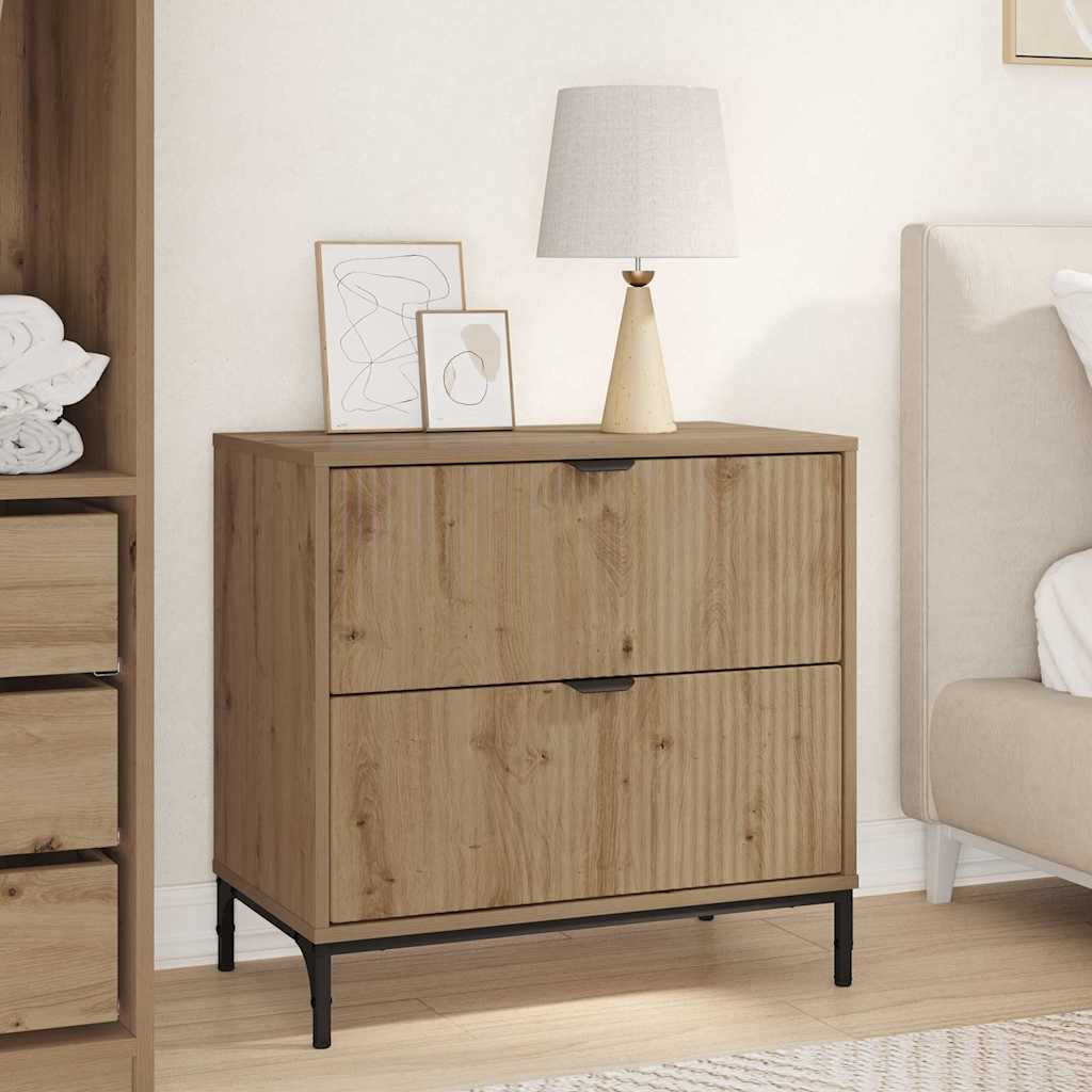 Bedside Table 63.5 x 36 x 61 cm Engineered wood Artisan oak